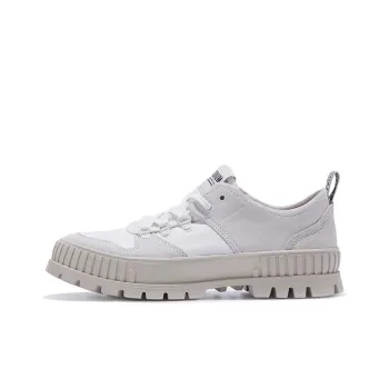 Palladium PallaShock LoHiker Anti Slip Wear Resistant Low Top Canvas Shoes Unisex Starry White