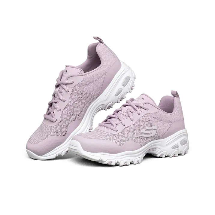 Skechers D'LITES 1.0 Cushioning Breathable Low Top Chunky Sneakers Women's Lavender-2