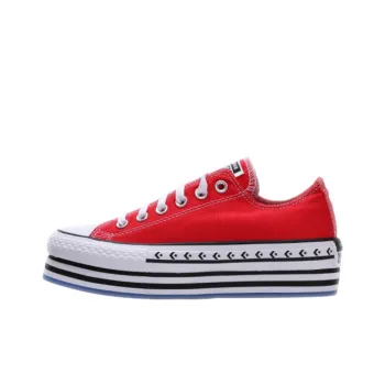 Converse Chuck Taylor All Star Anti-Slip And Wear-Resistant Lightweight Low-Top Canvas Shoes Women's Red