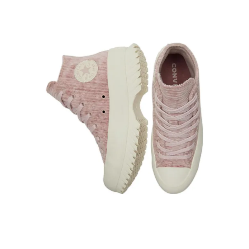 Chuck Taylor All Star Converse Lugged 2.0 High 'Striped Knit Stone Mauve'-3