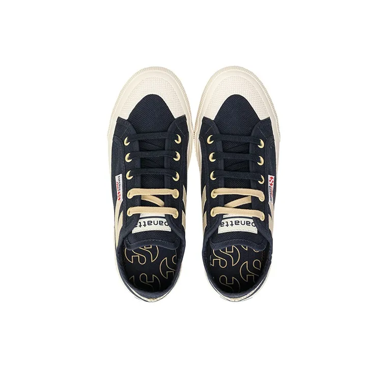SUPERGA Canvas Shoes Unisex Low-Top Navy Blue-4