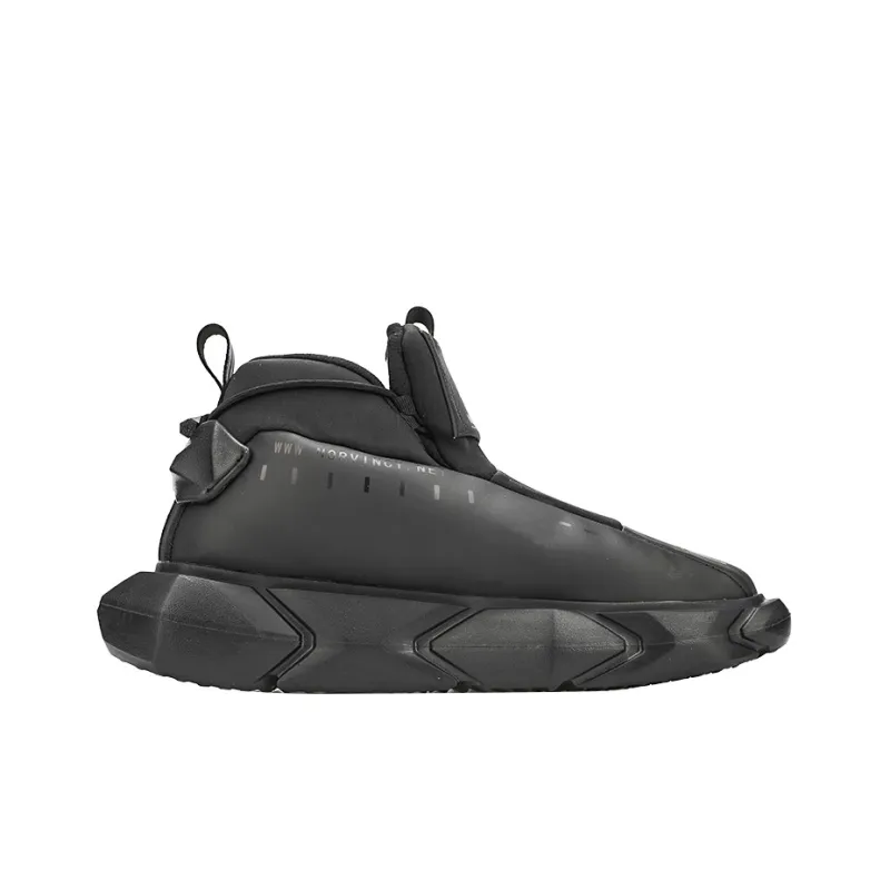 NORVINCY Chunky Sneakers Unisex Low Top Black-1