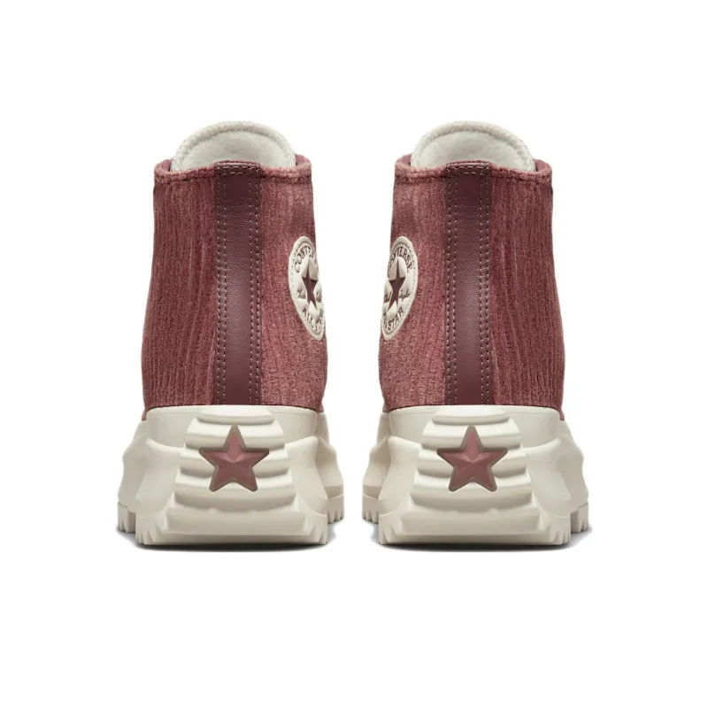 Converse Run Star Hike Platform Hi Striped Knit Dark Wine-3