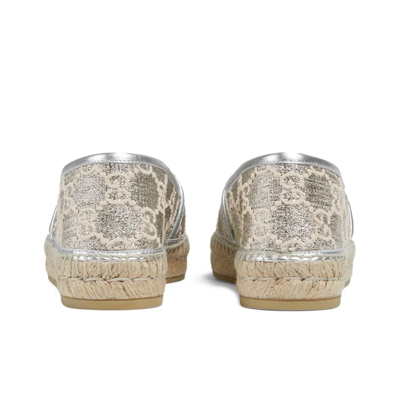 GUCCI Espadrilles Women's Silver-4