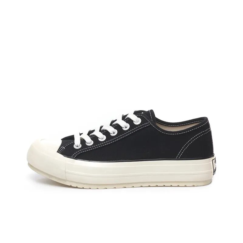 Excelsior Canvas Shoes Women's Low Top Charcoal Black-0
