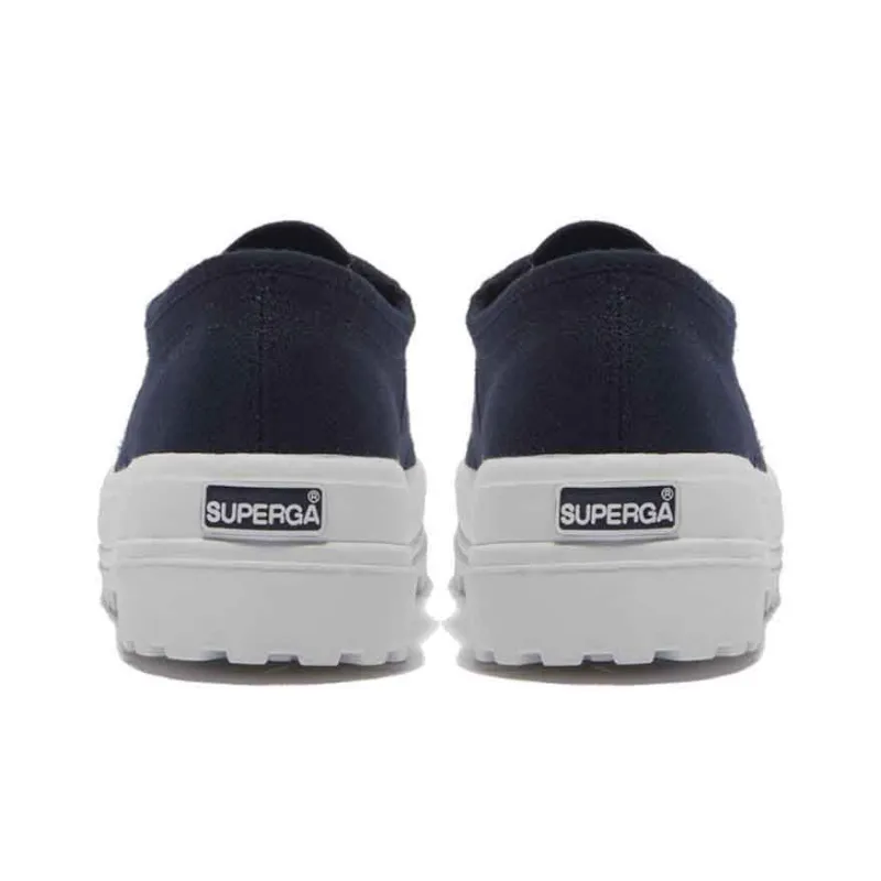 SUPERGA Canvas Shoes Women's Low-Top Navy Blue-3