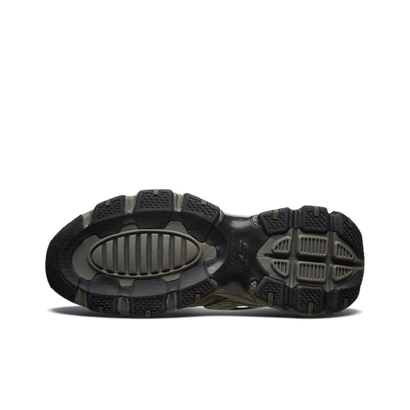 Skechers Sparta-Ma Cushioning Anti-Slip And Wear-Resistant Low-Top Chunky Sneakers Men's Olive Green-4