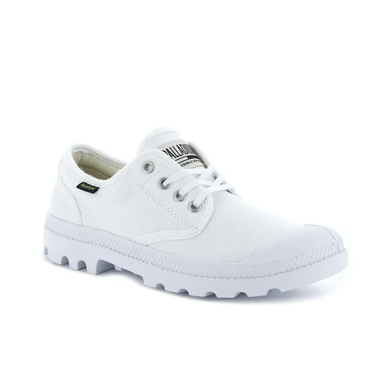 Palladium Pampa Ox Originale Slip Resistant, Abrasion Resistant, Breathable Low Top Canvas Shoes Unisex White-2