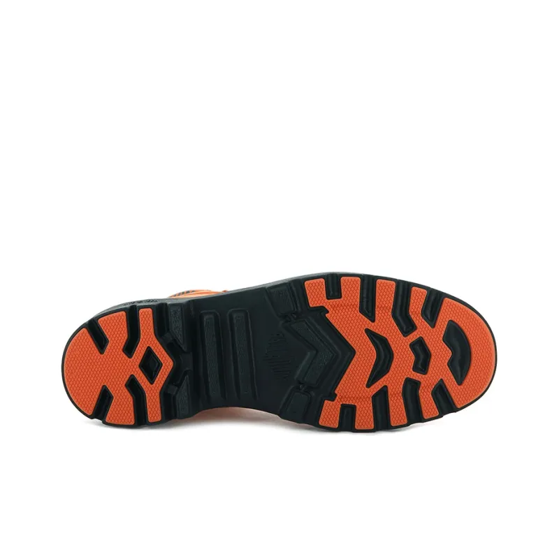 Palladium Pampa Lite Vapor Wp Anti-Slip And Wear-Resistant Breathable High-Top Canvas Shoes Unisex Orange-4