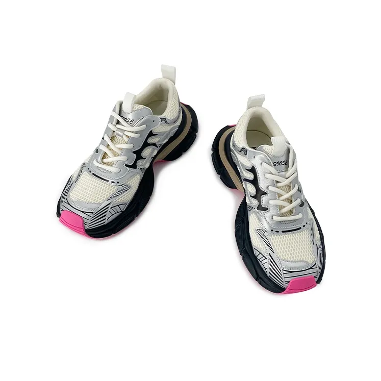 NSIOSC Height Increasing, Abrasion Resistant, Lightweight, And Breathable Low Top Chunky Sneakers Unisex-3