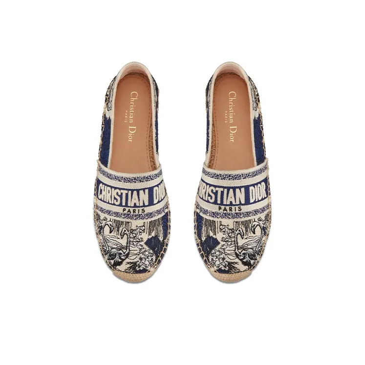 DIOR Granville Women's Casual Shoes Women's Blue White-3