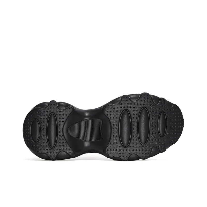 ZSAZSAZSU Chunky Sneakers Women's Low-Top Black-4