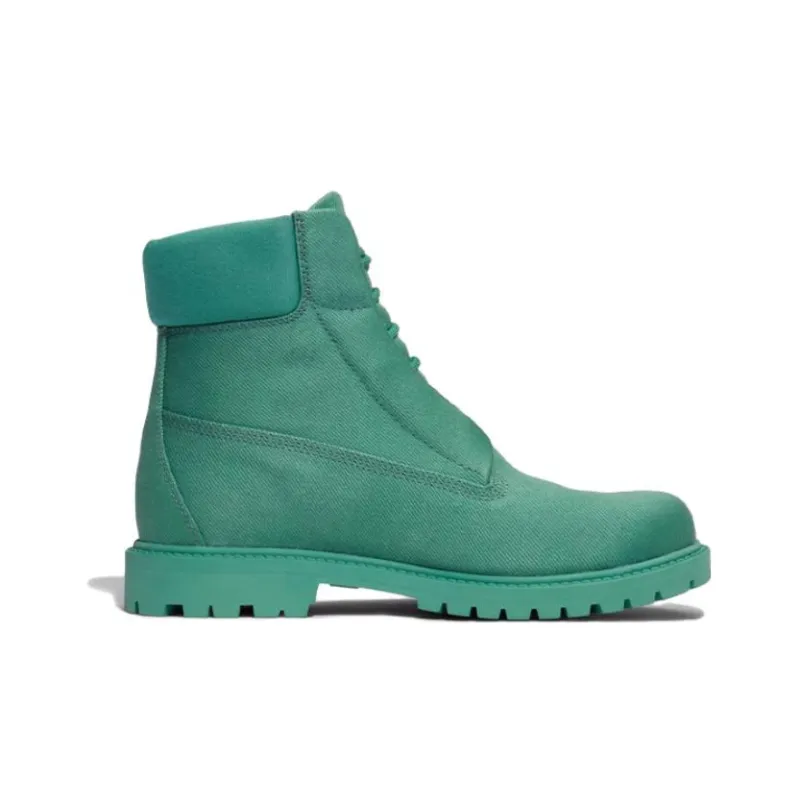 PANGAIA x Timberland PREMIUM Waterproof 6 inch Waterproof And Wear resistant Short Outdoor Boots Women's Green-1