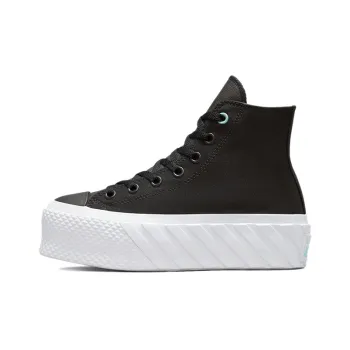 Chuck Taylor All Star Women's Converse Lift 2X High 'Surface Fusion Black' Women's