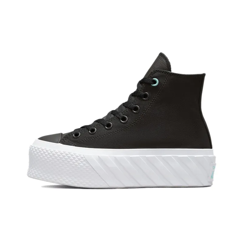 Converse Women's Chuck Taylor All Star Lift 2X High 'Surface Fusion Black' Women's-0