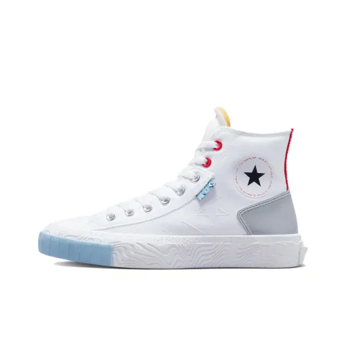 Converse Chuck Taylor All Star High 'Reflective Shine - White Light Armory Blue'