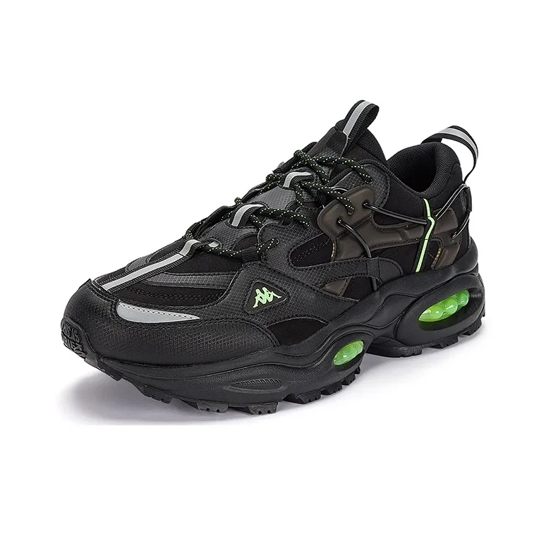 Kappa Low Top Chunky Sneakers Unisex Black-1