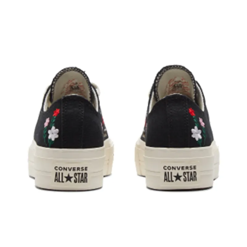 Converse Women's Chuck Taylor All Star Lift Platform Low 'Floral Embroidery' Women's-4