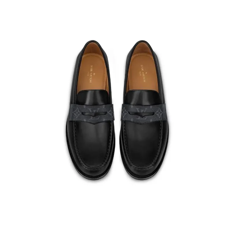 LOUIS VUITTON Sorbonne Monogram Casual Shoes Men's Dark Gray-3