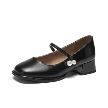 GEMEIQ Mary Jane Shoes 3.8cm Women's Black