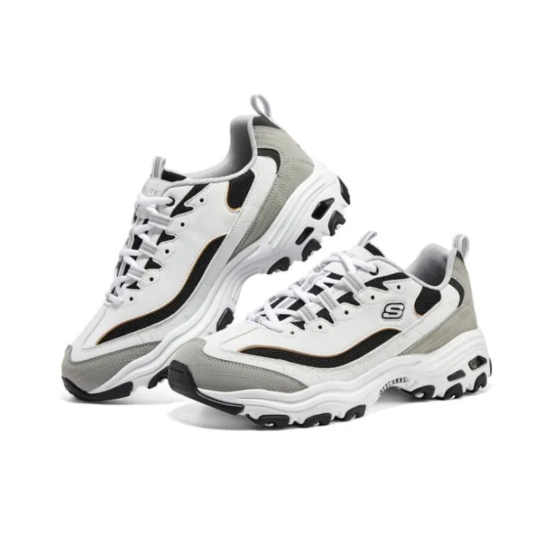 Skechers Dlites 1.0 'Black White Grey'-3