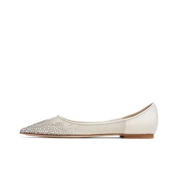 Jimmy Choo Love Crystal embellished Ballerinas
