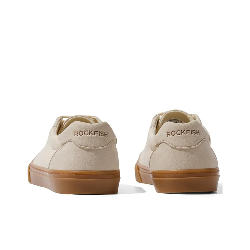 Rockfish Waterproof Collection Waterproof And Breathable Coverage Low Top German Army Canvas Shoes Unisex Rice Caramel-3