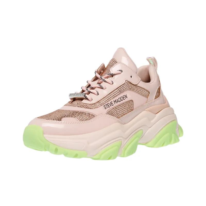 STEVE MADDEN Height Increasing Low-Top Chunky Sneakers Women's-9