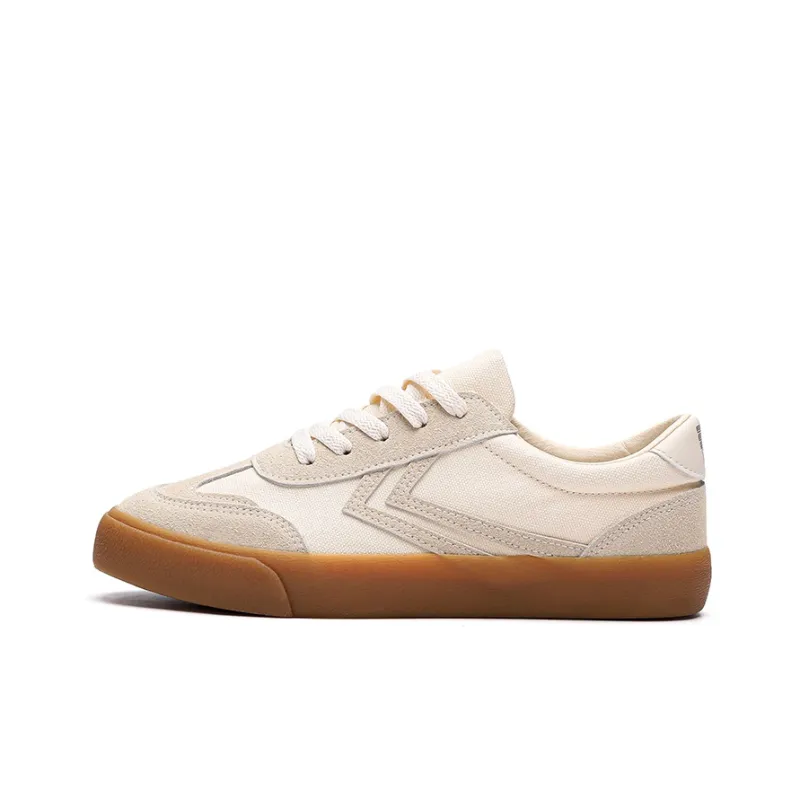 Feiyue Slip Resistant Low Top Canvas Shoes Unisex Beige-0
