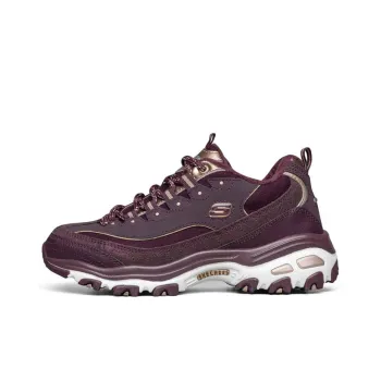 Skechers D'lites Running Shoes Red Women's