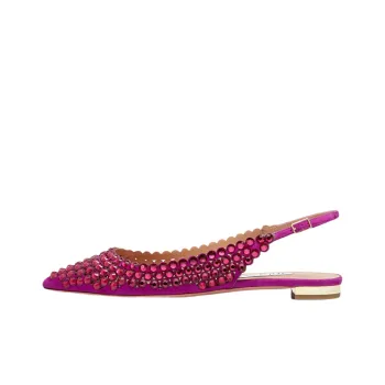 AQUAZZURA Tequila Flat Shoes Women's Pink