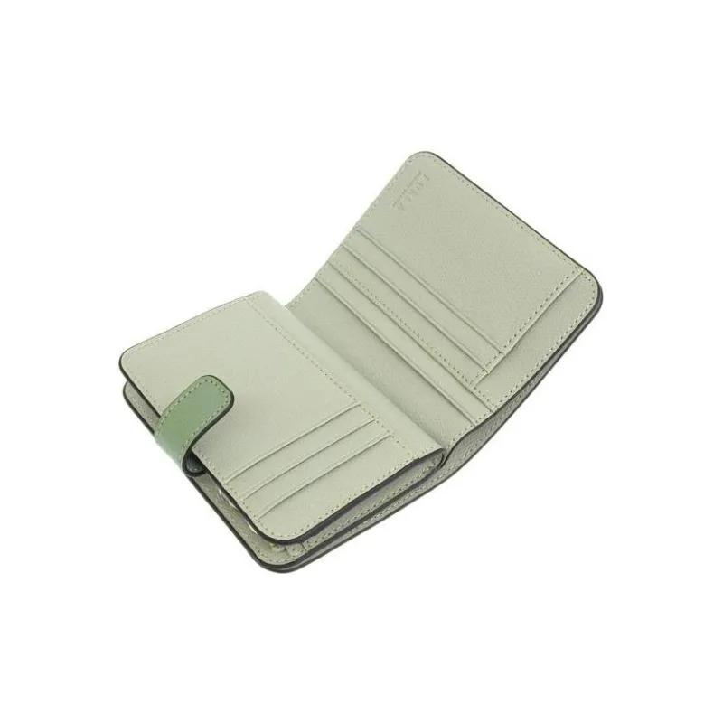 Furla Leather Wallet Small Size Women's Green-3
