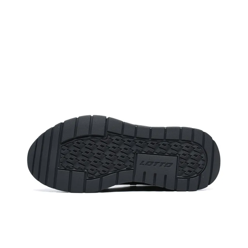 LOTTO Thundercloud Cushioning Anti Slip And Wear Resistant Low Top Chunky Sneakers Men's Black-4