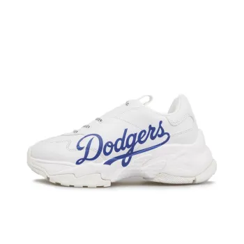 MLB Big Ball Chunky LA Cushioning Anti Slip And Wear Resistant Height Increasing Low Top Chunky Sneakers Unisex White