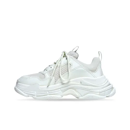 Balenciaga Triple S Chunky Sneakers Women's Low-Top White