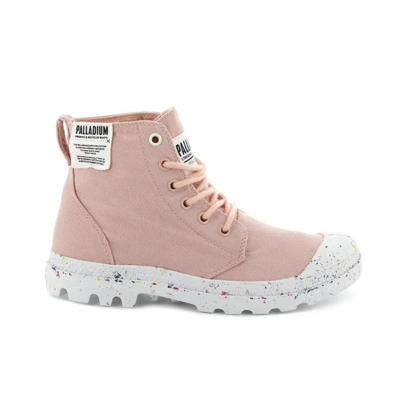 Palladium Pampa Hi Organic Anti Slip And Wear Resistant Breathable High Top Canvas Shoes Women's Light Pink-1