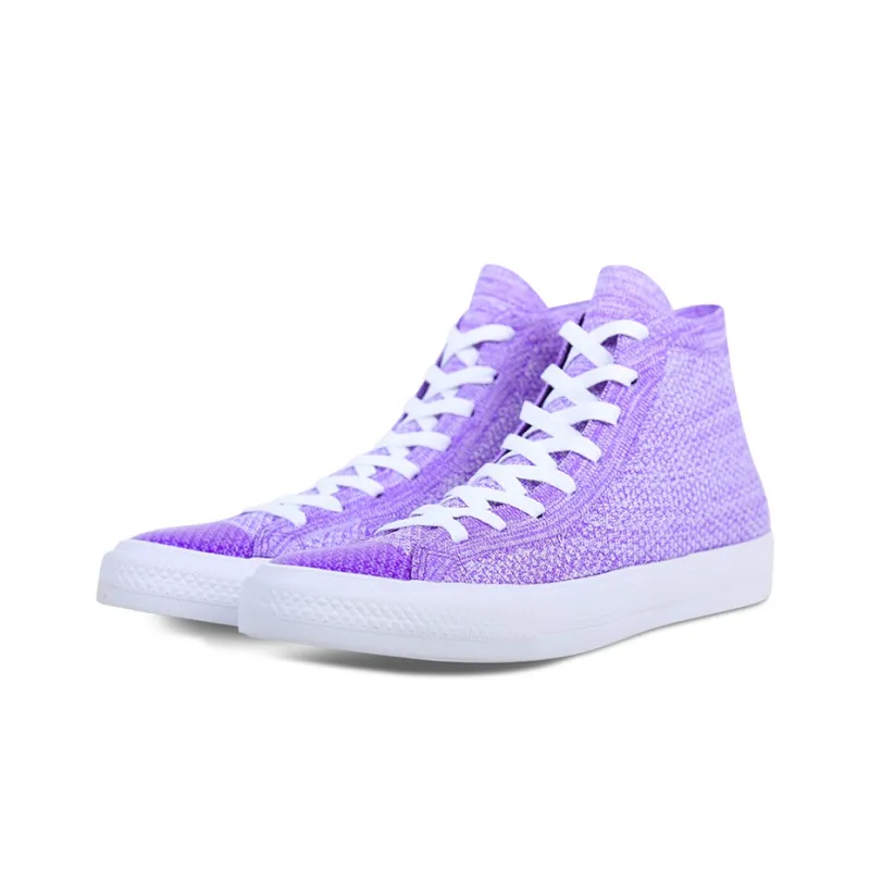 Chuck Taylor All Star Nike X Converse Flyknit High 'Hyper Grape'-2