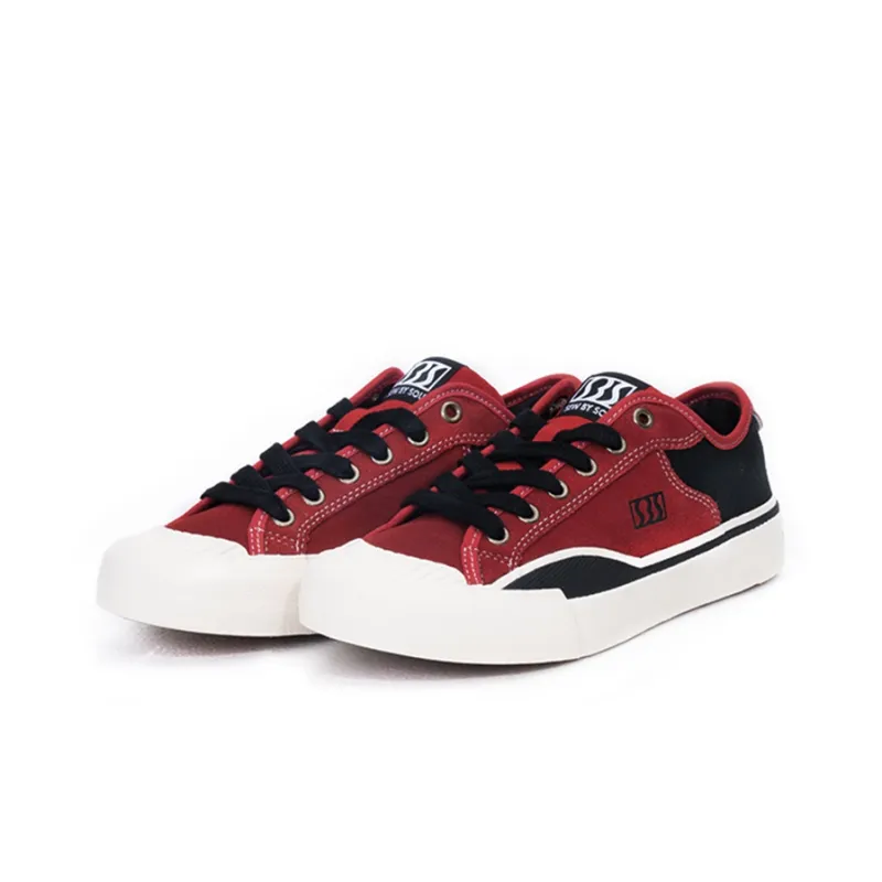 SEW BY SOU Low Top Canvas Shoes Unisex Red Black-1