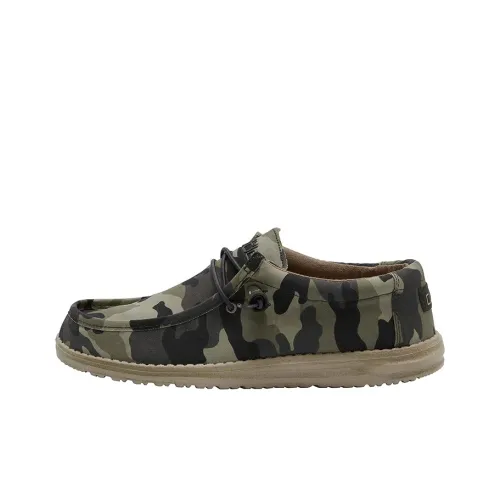 Heydude Canvas Shoes Men Low Top Camouflage