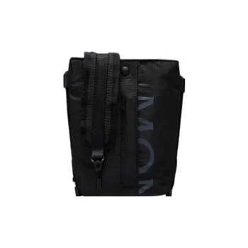 Moncler Fabric Shoulder Bag, Crossbody Bag Regular Men's Black