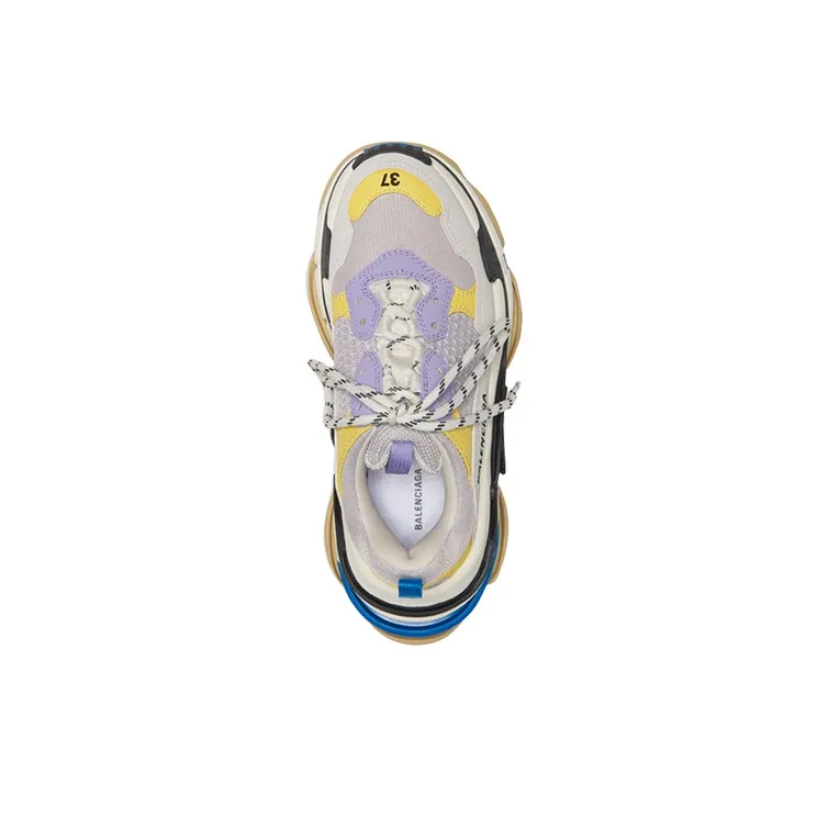 Balenciaga Triple S 'Purple Yellow' Women's-4
