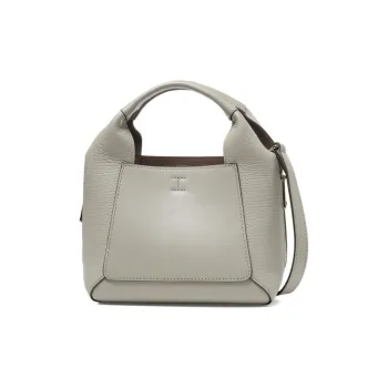 Furla Gilda Cow Leather Tote Bag Shopping Bag Shoulder Bag Crossbody Bag Handbag Mini Women's Light Gray