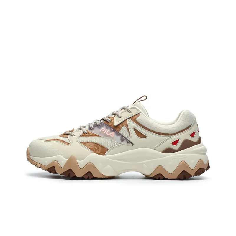FILA Oakmont 2 Chunky Sneakers Women's Low Top Cloud/India Brown-1