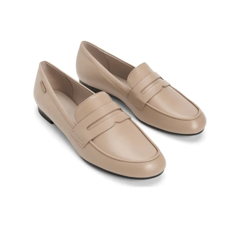 CHARLES&KEITH Women's Casual Shoes Women's Black/Chalk White/Nude Flesh/Mustard Yellow-8
