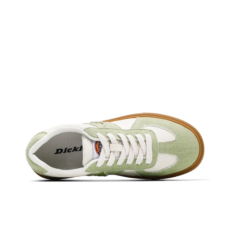 Dickies Low Top Canvas Shoes Women's White Green-2