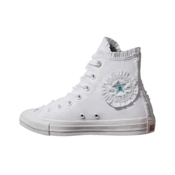 Converse Chuck Taylor All Star Anti-Slip Wear-Resistant High-Top Canvas Shoes Unisex Pure White