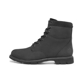 Timberland Campton Waterproof 6 Inch Wide Fit Boot 'Black Nubuck' Women's