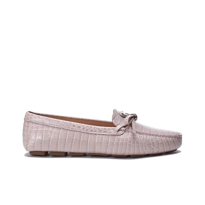 PRADA Saffiano Leather Driving Loafers 'Pink' Women's-1