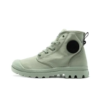 Palladium Pampa Hi Twill Breathable Wear Resistant Slip Resistant High Top Canvas Shoes Women's Mint