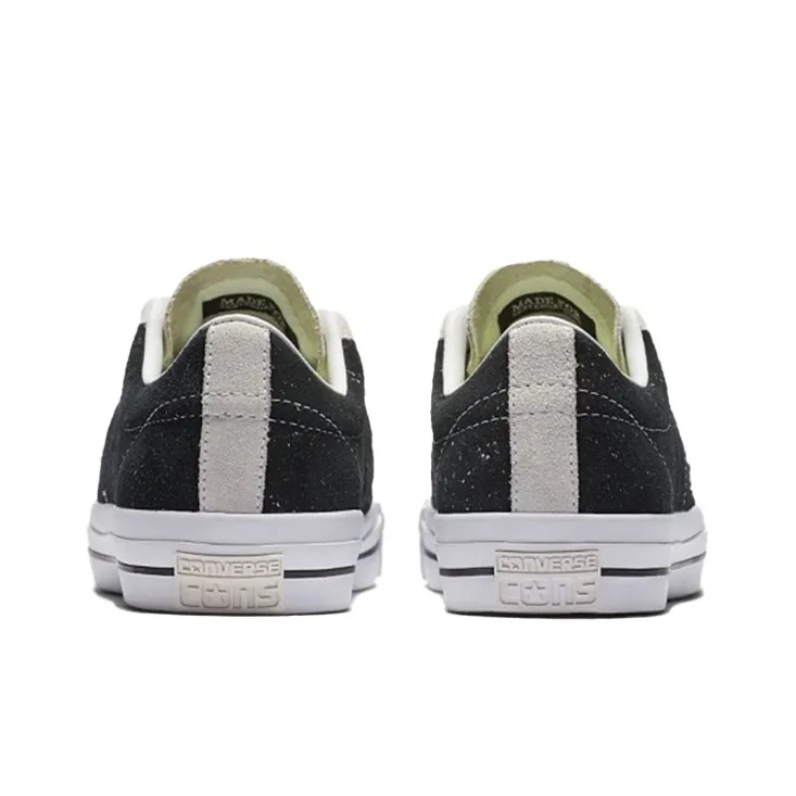Converse One Star Anti Slip Wear Resistant Low Top Canvas Shoes Unisex Black White-3
